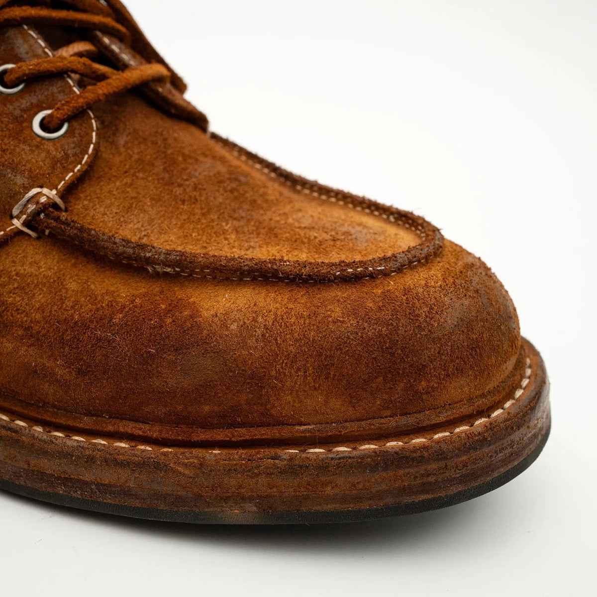 Tan Washed Horsehide Moc Shoes DIVINCH