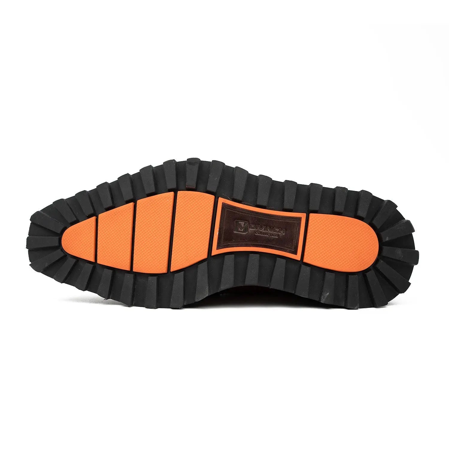 Thick-soled calfskin formal brogue derby shoes Brown Divinch