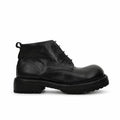 Washed Black Lug-Sole Derby Boot DIVINCH