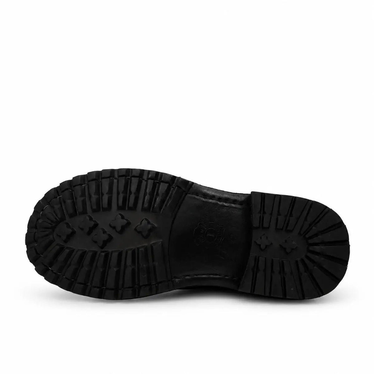 Washed Black Lug-Sole Derby Boot DIVINCH