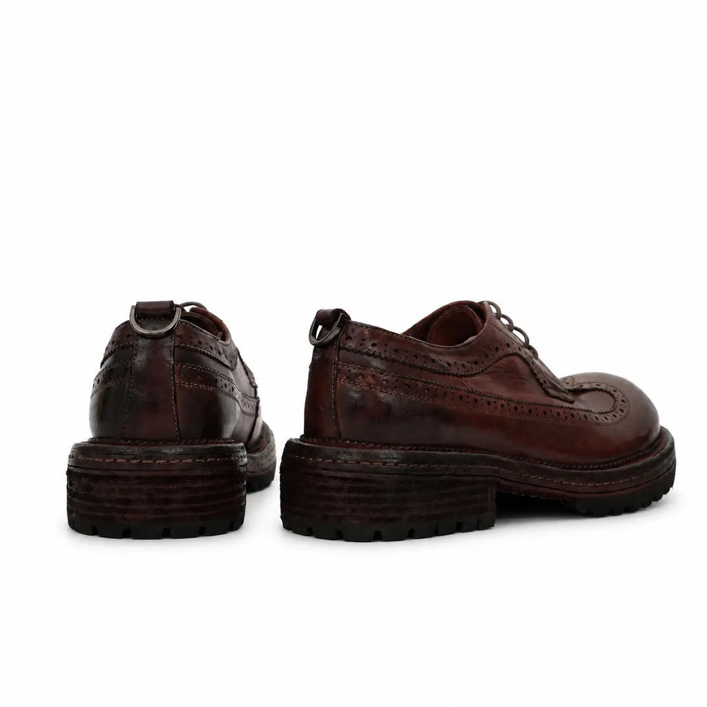 Washed Brown Brogue Lug Derby DIVINCH