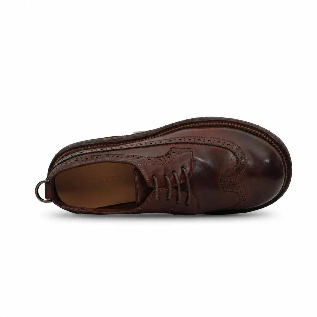 Washed Brown Brogue Lug Derby DIVINCH
