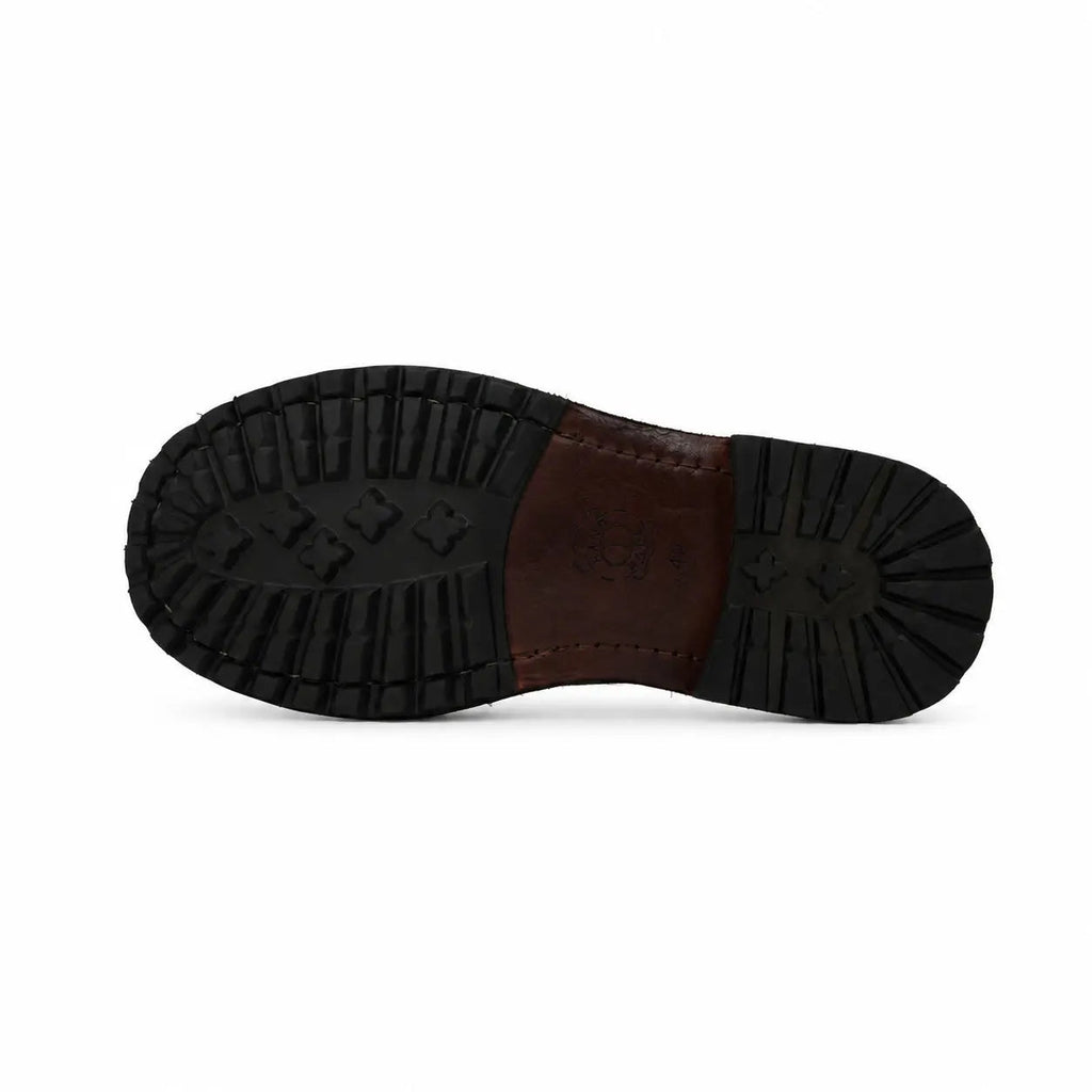 Washed Brown Brogue Lug Derby DIVINCH