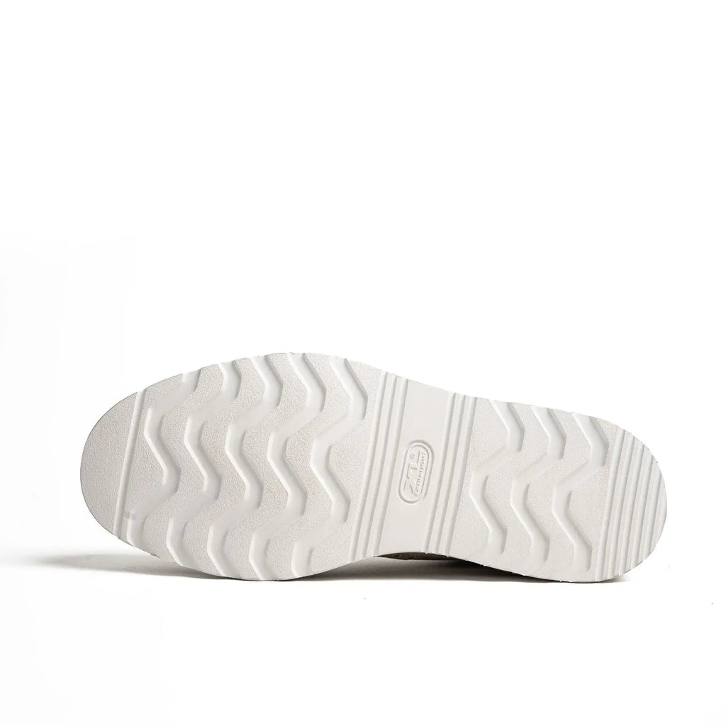 White Crocodile Detail Brogue XL Sneakers Divinch